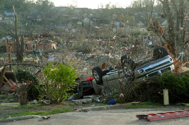 The Missouri tornado comes just days after a devastating tornado in nearby Arkansas (Photo by Benjamin Krain/Getty Images)