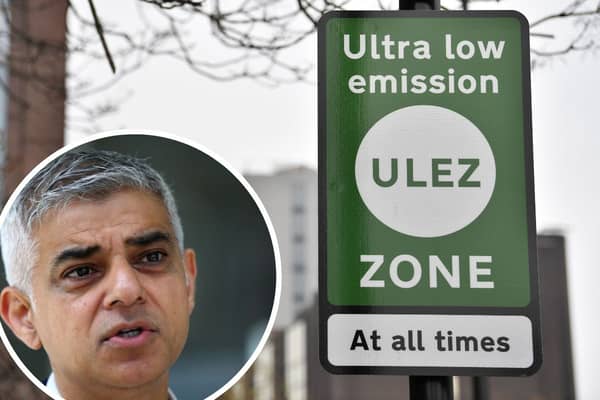 Sadiq Khan announced in 2022 that the ULEZ would be extending to include all of greater London on August 29 2023. Credit: Hollie Adams/Ben Stansall/Getty Images.
