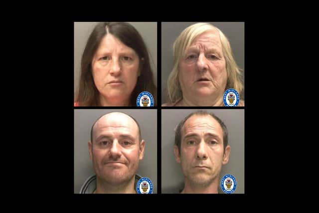 Top Left - Right: Anne Marie Claire, Pam Howells. Bottom Left - Right: Lee Webb, Phillip Wellington. Credit: Kim Mogg / NationalWorld / West Midlands Police