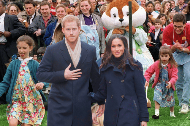 Will Harry and Meghan expand upon the US tradition of an Easter egg hunt and adopt a few more customs this Easter? (Credit: Getty images)