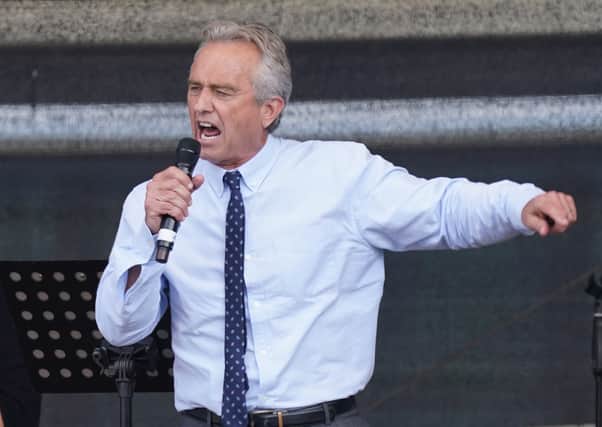 Robert F Kennedy Jr, nephew of John F Kennedy, has registered as a Democratic candidate for the 2024 presidential election. (Credit: Getty Images)