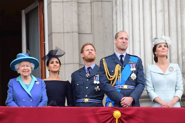 If Prince Harry and Meghan Markle do attend the coronation, it looks increasingly unlikely that as non 'working royals,' they will not appear on the balcony. Photograph by Getty