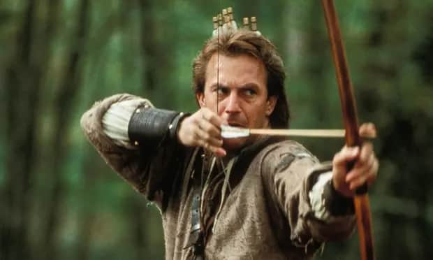 Kevin Costner in Robin Hood: Prince of Thieves. Picture: Cinetext/Allstar/Warner Bros