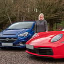 Joanne McGuigan has won a Porsche 911 Carrera 4 Coupe but has decided to stick with her Vauxhall Corsa. Picture: Omaze/PA