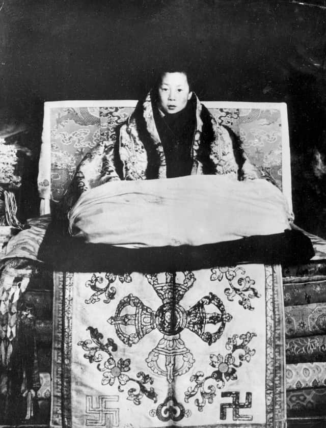 Tenzin Gyatso assumed his role at the age of 15. (Credit: Getty Images)
