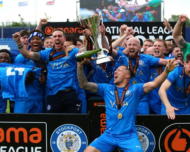Wrexham are looking to follow in the footsteps of last year’s National League winners Stockport. (Getty Images)