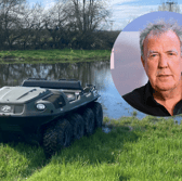 The amphibious UTV was once owned by Jeremy Clarkson, but not used on Diddly Squat Farm (Credit: Cheffins/Getty Images)
