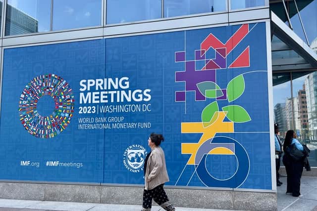 The IMF and World Bank have been meeting in Washington DC this week (image: AFP/Getty Images)