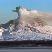 Ash erupting from Shiveluch volcano (Photo:  Alexander Piragis/Adobe Stock)