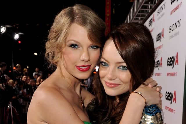 Singer Taylor Swift and actress Emma Stone have been friends since they were teenagers.
