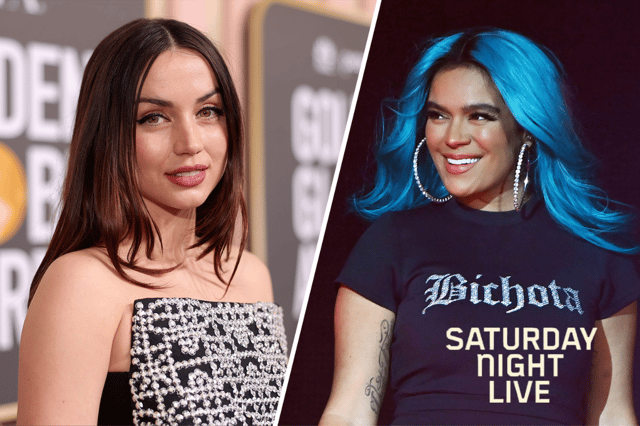 Ana de Armas and Karol G are set to appear on this evening's episode of Saturday Night Live (Credit: NBC)