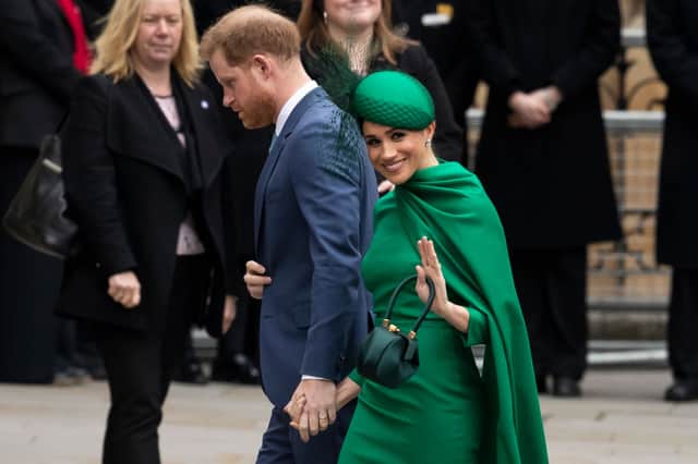 It will be interesting to see how 'late' Prince Harry and Meghan Markle decide to leave it before announcing whether they will attend the coronation or not. (Photo by Dan Kitwood/Getty Images)