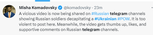 Twitter post by  White House Correspondent, The Voice of America Misha Komadovsky (Twitter)