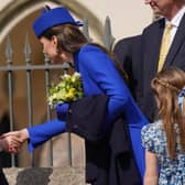Kate Middleton chose Catherine Walker for her Easter outfit. Will she opt for the same designer for the coronation? (Photo by Yui Mok - WPA Pool/Getty Images)