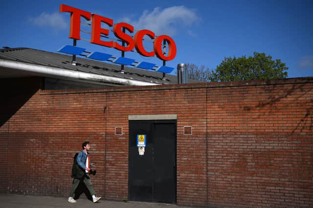 Tesco has seen its profits halve. Picture: DANIEL LEAL/AFP via Getty Images