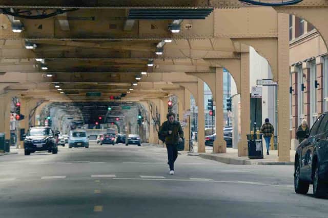  Carmen 'Carmy' Berzatto (Jeremy Allen White) walks under the 'L' tracks in FX's Chicago-set series, The Bear
