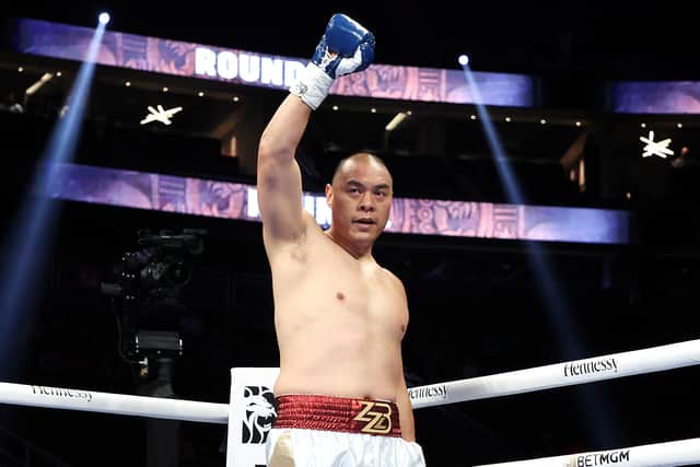 Zhilei Zhang enters the ring for the first time since his defeat to Filip Hrgovic. (Getty Images)