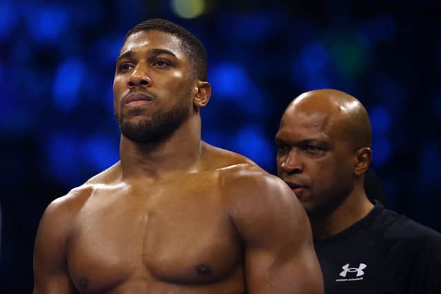 Anthony Joshua returned to winning ways against Jermaine Franklin. (Getty Images)