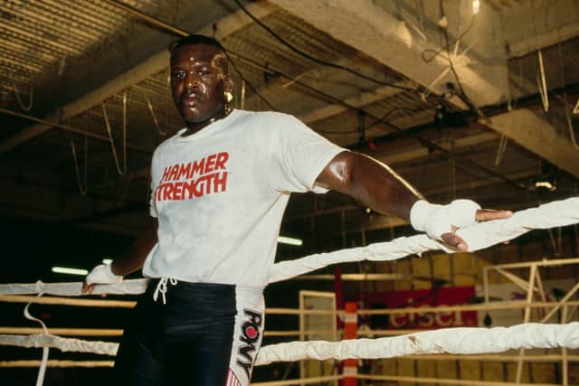 Buster Douglas pulled off one of the greatest upsets in boxing history by beating Mike Tyson. (Getty Images)