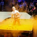 Protesters disrupted the World Snooker Championships. (Credit: PA)