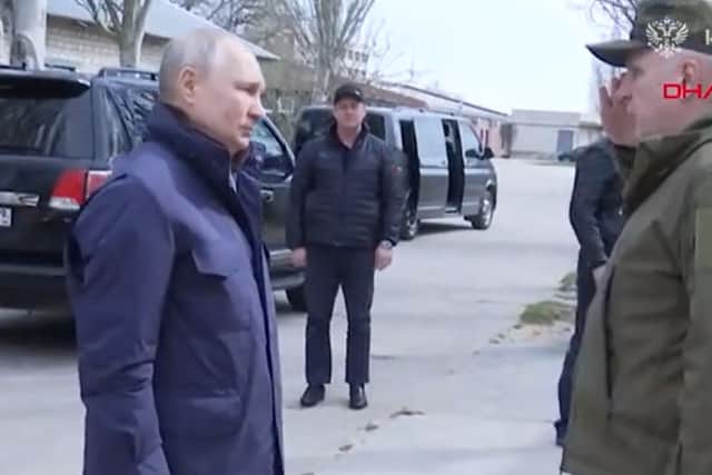 Vladimir Putin’s apparent trip to Kherson. Credit: Kremlin