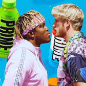 [L-R] KSI and Logan Paul's popular PRIME drink has released six new flavours today (Credit: Getty Images/PRIME)