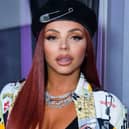 Jesy Nelson visits KISS FM on October 07, 2021 in London, England.