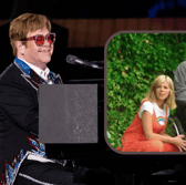 Kate Garraway, Derek Draper and their sons were special guests at Elton John's most recent London O2 performance during his farewell tour (Credit: Getty Images/ITV)