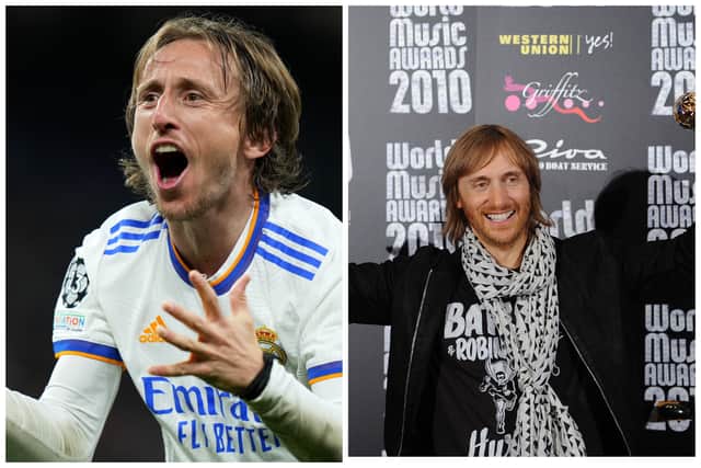 Luka Modric has been compared to French DJ David Guetta. (Getty Images)
