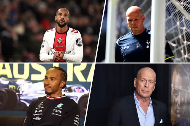 A look at some of the best football lookalikes including Theo Walcott and Lewis Hamilton (Getty Images/ Graphic by Kim Mogg)