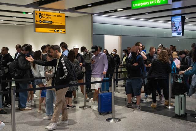 Security officers at Heathrow Airport are to stage eight days of strikes in May (Photo: Getty Images)