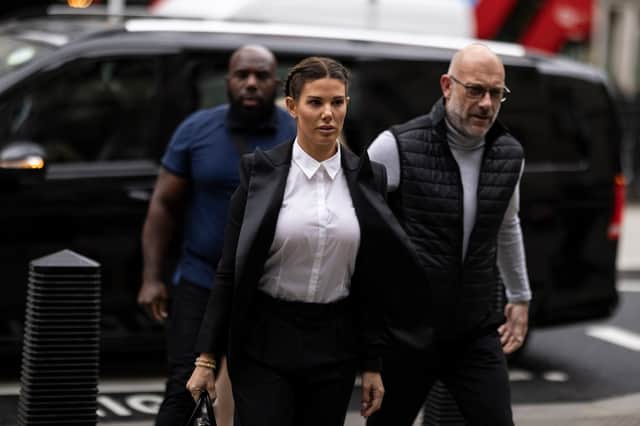 Rebekah Vardy was involved in a legal dispute with Coleen Rooney which was dubbed by the media as the "Wagatha Christie" trial.  (Getty Images)