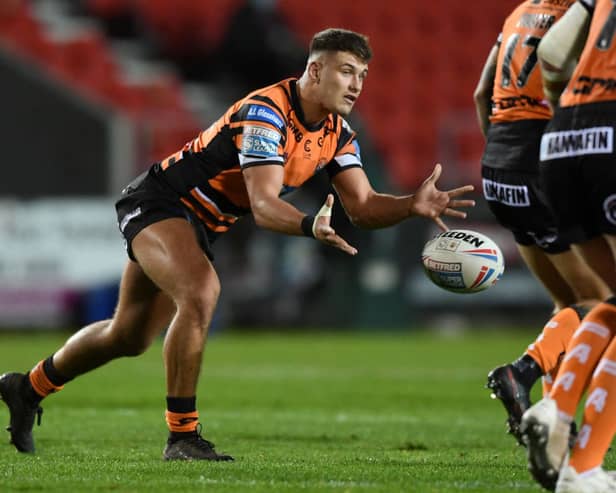 Jacques O’Neill in October 2020 for Castleford Tigers