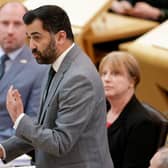 Humza Yousaf insisted that his party was "not facing bankrupcy" but admitted that a repayment to Peter Murrell was still outstanding. (Credit: Getty Images)