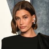 Hailey Bieber attends the 2023 Vanity Fair Oscar Party Hosted By Radhika Jones at Wallis Annenberg Center
