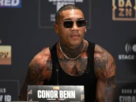 Conor Benn during the Eubank Jr/Benn press conference in August 2022