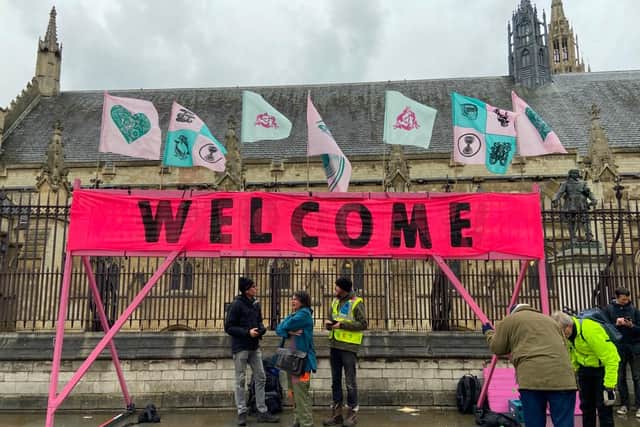 Extinction Rebellion’s The Big One protest is getting under way in Westminster this weekend