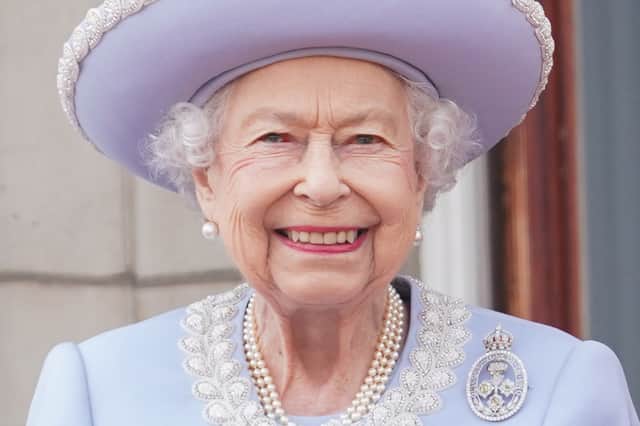 Queen Elizabeth II during the Platinum Jubilee. (Photo by JONATHAN BRADY/POOL/AFP via Getty Images)