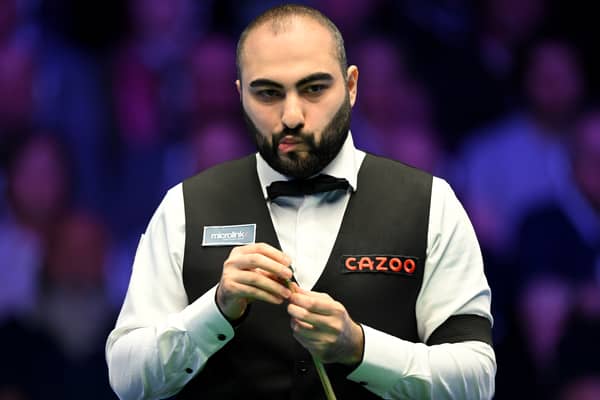 Hossein Vafaei squares off against Ronnie O’Sullivan at the World Snooker Championship 2023 on Friday - Credit: Getty Images