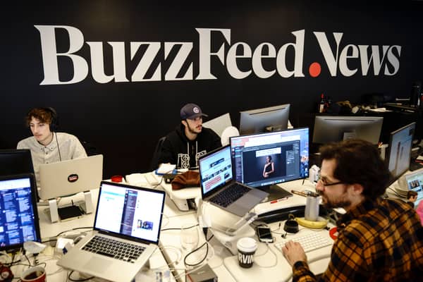 BuzzFeed News is to shutdown in a decision that will result in 180 jobs put at risk - Credit: Getty Images