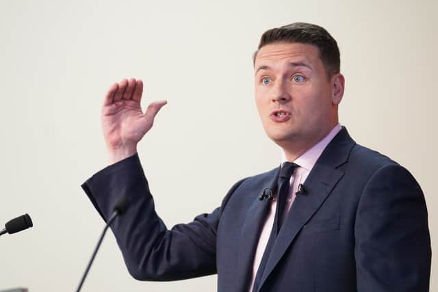 Shadow health secretary Wes Streeting sets out the Labour Party’s plans for GP reform, at King’s Fund in London. Picture date: Friday April 21, 2023. Credit: PA