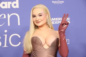 Kim Petras has announced she will no longer be performing at festivals this summer, including London’s Mighty Hoopla in June, due to health issues (Photo by Monica Schipper/Getty Images)