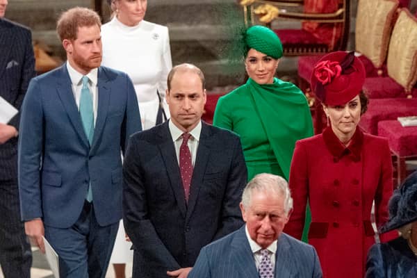 Prince Harry, Duke of Sussex, Meghan, Duchess of Sussex, Prince William, Duke of Cambridge, Catherine, Duchess of Cambridge and Prince Charles, Prince of Wales. Picture: Phil Harris - WPA Pool/Getty Images