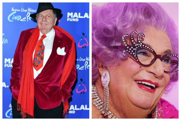Dame Edna Everage was one of Barry Humphries' most famous creations. Photographs by Getty