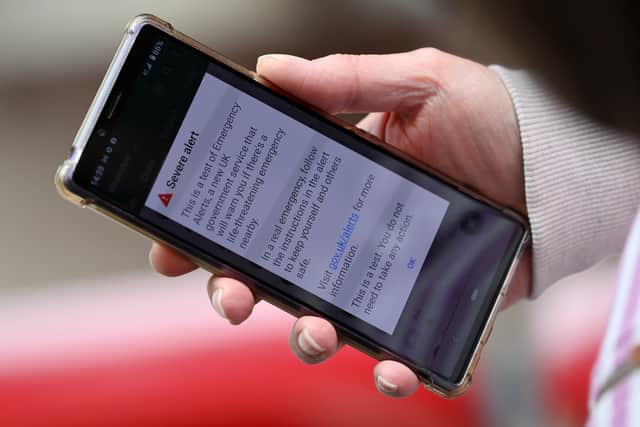 Some mobile phone users did not receive the test of a new national emergency alert system (Photo: Getty Images)