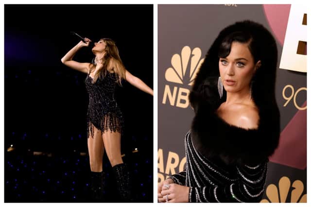 Taylor Swift and Katy Perry are trending today. Photographs by Getty