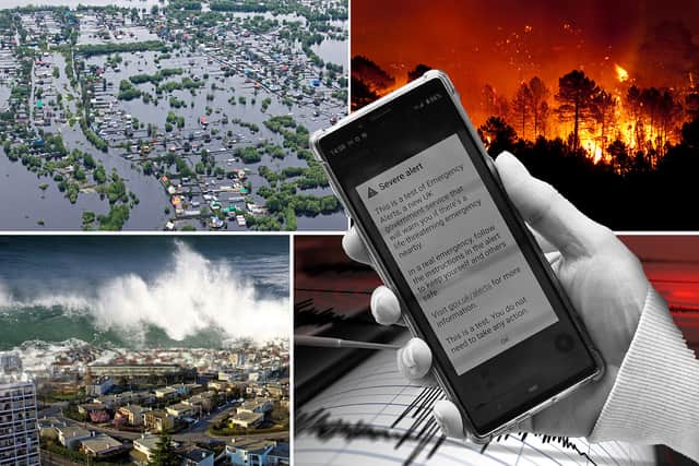 Overseas, mobile emergency alert systems can be used to let communities know about evacuations, or impending disasters like floods or fires (Photos: Adobe Stock)
