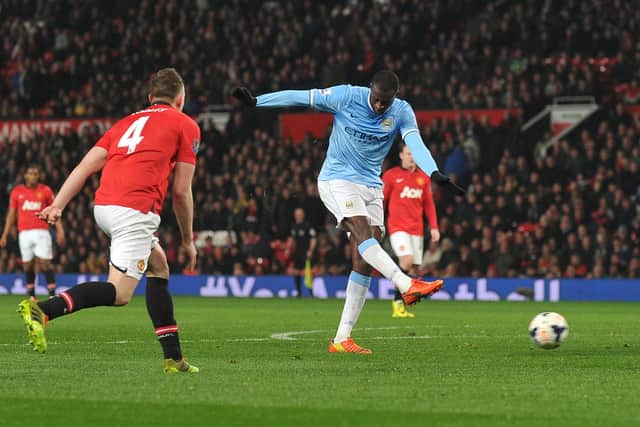 Yaya Toure’s winner helped Manchester City secure a derby day victory against Man United at Wembley Stadium. (Getty Images)