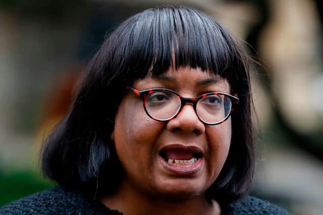 Diane Abbott has had the Labour whip suspended for comments she made in a letter to the Observer (image: AFP/Getty Images)