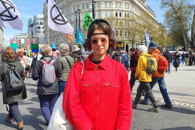 Amena, a 28-year-old climate activist from Tunisia who moved to the UK last year, said the inaction on climate change and curbing its consequences is a universal problem. (Photo: Isabella Boneham/NationalWorld) 